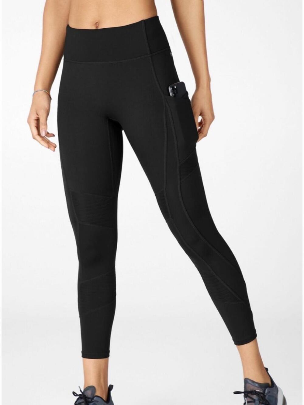 Fabletics Womens XS Anywhere Motion365 High-Waisted Moto 7/8 Leggings 24" Inseam